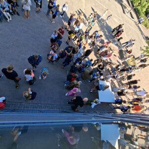 ...mit ihren Eltern...